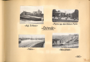 Ostende im Ersten Weltkrieg mit Blick auf das kgl. Schloss, Hafen, Wandelhalle und Park