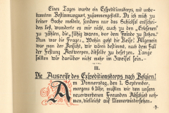 Bericht über die Ausreise des Expeditionskorps nach Belgien im Ersten Weltkrieg