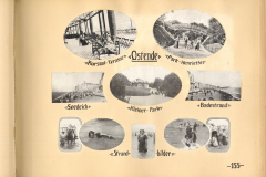 Ostende während des Ersten Weltkriegs mit Blick auf den Kurbereich und die Strandanlagen