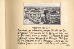 Panorama von Spa am 5. September während des Ersten Weltkriegs