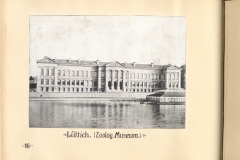 Blick auf das Zoologische Museum in Lüttich während des Ersten Weltkriegs