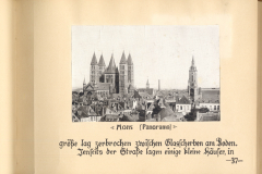 Zerstörte Stadtansicht von Mons nach den Kämpfen im Ersten Weltkrieg - Expeditionskorps Belgien