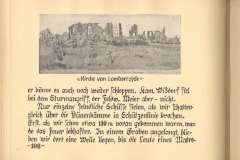 Zerstörte Kirche von Lombartzyde während des Ersten Weltkriegs in Belgien