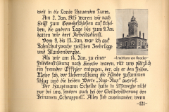 Bericht über den Dienst und die Erlebnisse während des Ersten Weltkriegs im Januar 1915