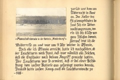Dokumentation über die Ereignisse im Ersten Weltkrieg im Zusammenhang mit der Batterie Hindenburg