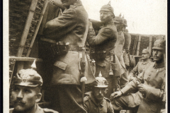 Soldaten des Ersten Weltkriegs in einer Formation