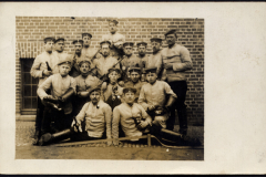 Historische Fu?ballmannschaft aus der Ersten Weltkrieg