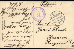 Historische Briefmarkenpostkarte