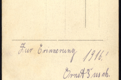 Erinnerungskarte aus Erster Weltkrieg