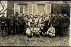 Heerespersonnel am Carnaval um Westen im Jahr 1918