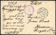 Historische Briefmarkenpostkarte