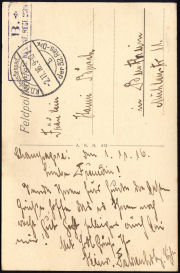 Historische Postkarte aus Ersten Weltkrieg
