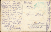 Historische Briefmarke aus der Ersten Weltkrieg