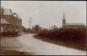 Historischer Dorfstraßenschnitt