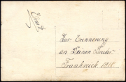 Historischer Grußkartenpost