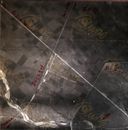 Auf diesem Luftaufklärungsbild sind strategische Informationen über die Westfront zu erkennen. Der Fokus liegt auf den Landflächen von Stabia, die militärische Aktivitäten und geographische Merkmale dokumentieren. Das Datum ist der 5. Januar 1917.
