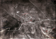 Luftaufklärungsbilder der Westfront von Stabia mit strategischen Details und Geländeaufnahme