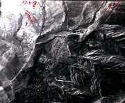 Luftaufklärungsbilder von Stabia an der Westfront während strategischer Einsätze