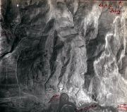 Luftaufklärungsbilder von Stabia an der Westfront zur strategischen Analyse im Zweiten Weltkrieg