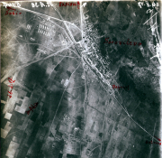 Luftaufklärungsbilder von Stabia an der Westfront während strategischer Operationen