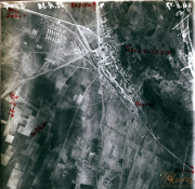Luftaufklärungsbilder von Stabia an der Westfront während strategischer Operationen