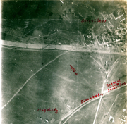 Luftaufklärungsbilder der Westfront mit strategischen und taktischen Details aus Stabia