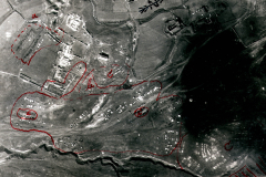 Luftaufklärungsbilder von Stabia an der Westfront während strategischer Einsätze