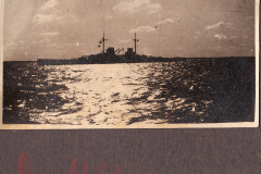 Deutsches Schlachtschiff auf See während des Ersten Weltkriegs