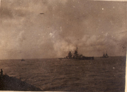 Deutsche Schlachtschiffe auf See aus dem Marinealbum SMS Markgraf