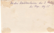 Notizen über die Anwohner der 2. Kompanie in der Region Rage, August 1915