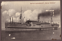 Marine-Lazarettschiff Sierra Ventana im Einsatz auf hoher See während des Zweiten Weltkriegs