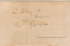 Historische Postkarte mit handschriftlicher Notiz aus dem Jahr 1913