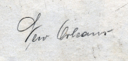 Schriftzug 'New Orleans' auf altem Papier