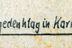 Handschriftliche Beschriftung: Heldengedenktag in Karnoobat