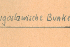 Beschriftung: Jugoslawische Bunker
