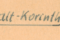 Alt-Korinth ? Beschriftung auf Albumseite