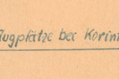 Flugpl?tze der Korinth - Handschriftliche Beschriftung