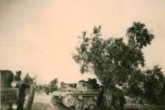 Panzer III auf Straße im Balkan, 1941-1943
