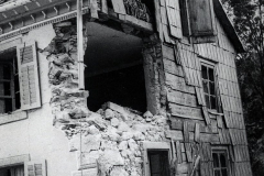 Zerstörtes Wohngebäude mit Bombenschaden, Malterdingen