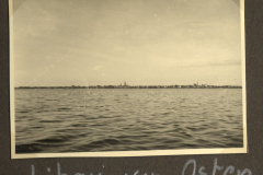 Blick auf Borkum von der See aus