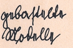 Handschriftliche Signatur oder Namenszug