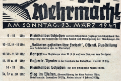Veranstaltungsplakat Tag der Kriegsmarine, 23. März 1941