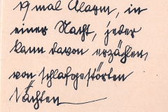 Handschriftliche Notiz zu Admiral Alagin und Kriegsschiff