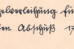 Handschriftliche Beschriftung: Dienstaufzeichnung für den großen Abschuss vom 17.4.1941