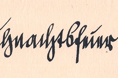 Handschriftliche Beschriftung Blüchergefecht 1941