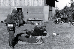 Luftwaffensoldaten bei Ausbildungsübung im Feldlager