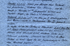 Handschriftliche Luftwaffen-Einsatzberichte, Februar 1939
