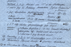 Handschriftliches Luftwaffen-Einsatztagebuch mit Flugmeldungen und Operationsnotizen