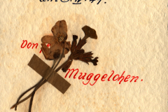 Glückwunschkarte zum 25-jährigen Dienstjubiläum eines Wachtmeisters, 1941