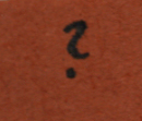 Fragezeichen auf Papier oder Oberfläche